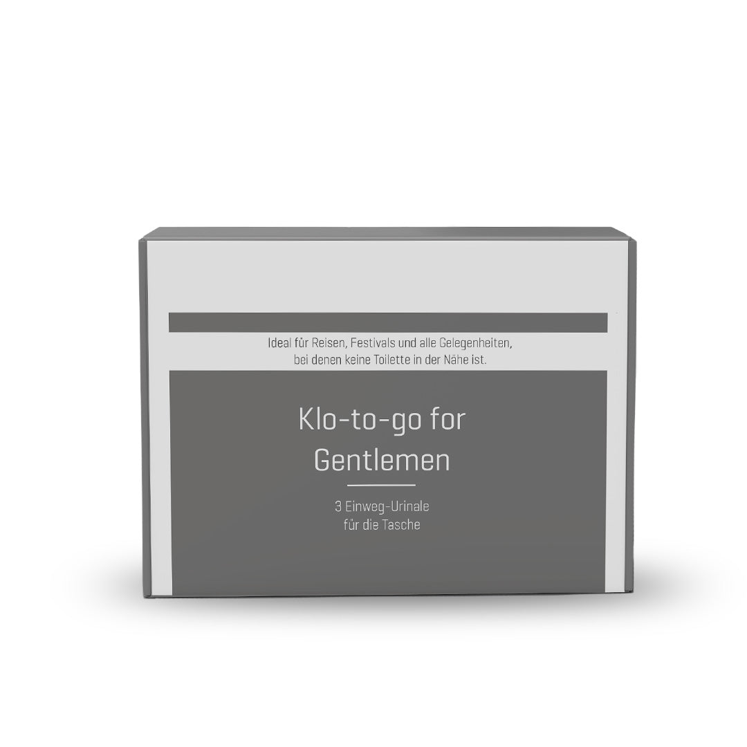 Klo-to-go for Gentlemen | Taschen WC 3 Stück