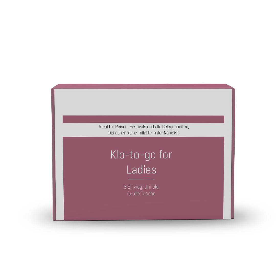 Klo-to-go for Ladies | Taschen WC für Damen 3 Stück