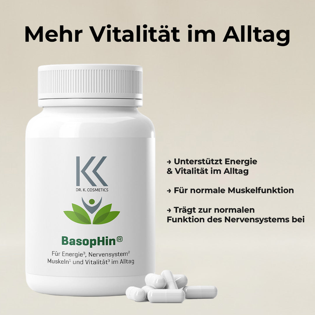 BasopHin® - Magnesium Bisglycinat Kapseln hochdosiert 120 Kapseln