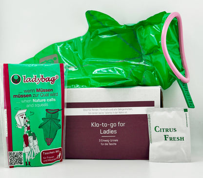 Klo-to-go for Ladies | Taschen WC für Damen 3 Stück