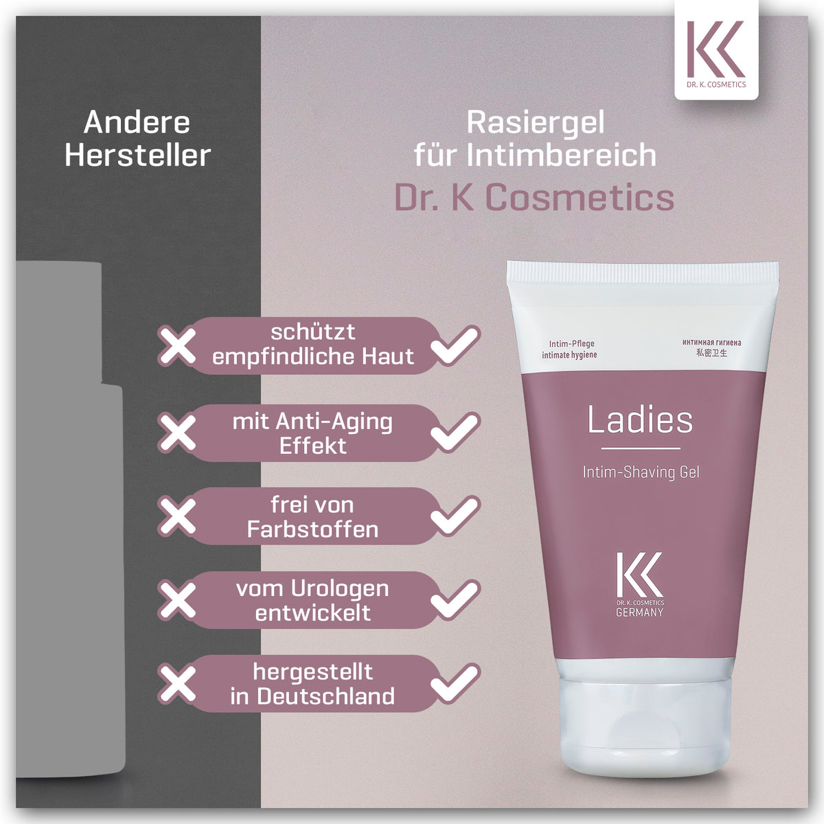 Ladies Intim-Shaving Gel | Intimpflege 150 ml