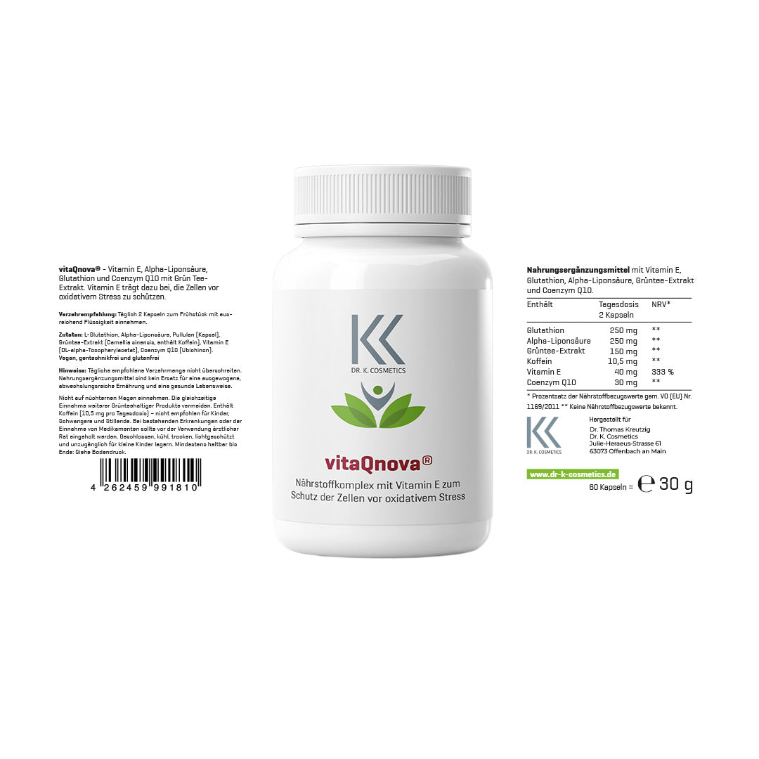 vitaQnova® - Antioxidantien Komplex 60 Kapseln